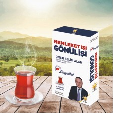 100 GRAMLIK ÖZEL BASKILI KARTON KUTU AMBALAJDA ÇAY